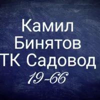 Камил Бинятов 19 линия 66 павильон.ТК.Садовод